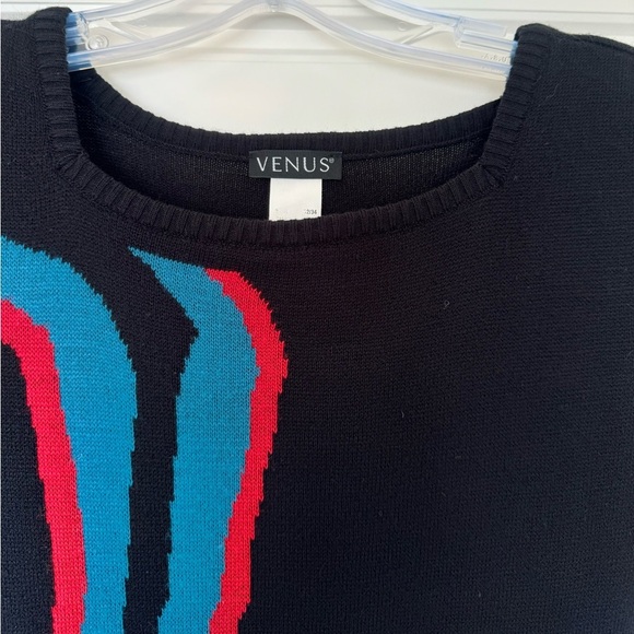 Venus Vintage Sweater Dress Geometric Print‎ Art Deco Size XS - Picture 8 of 8